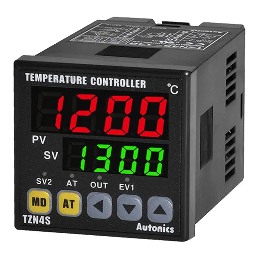 TZN4S-14C Control de temp PID dual-speed DIN48WX48H 100-240VCA 4-20mA 1Evento-X-