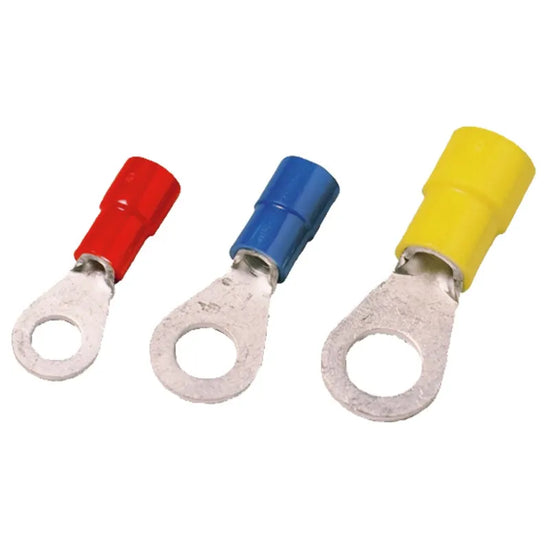 KQI-M10/-1 Terminal ojillo aislada M10 3/8″ 0.5-1mm² 20-18AWG Rojo 100PZ