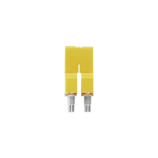 WQV 4/2 Puente atornillable amarillo de 2 polos para WDU de 4 mm²
