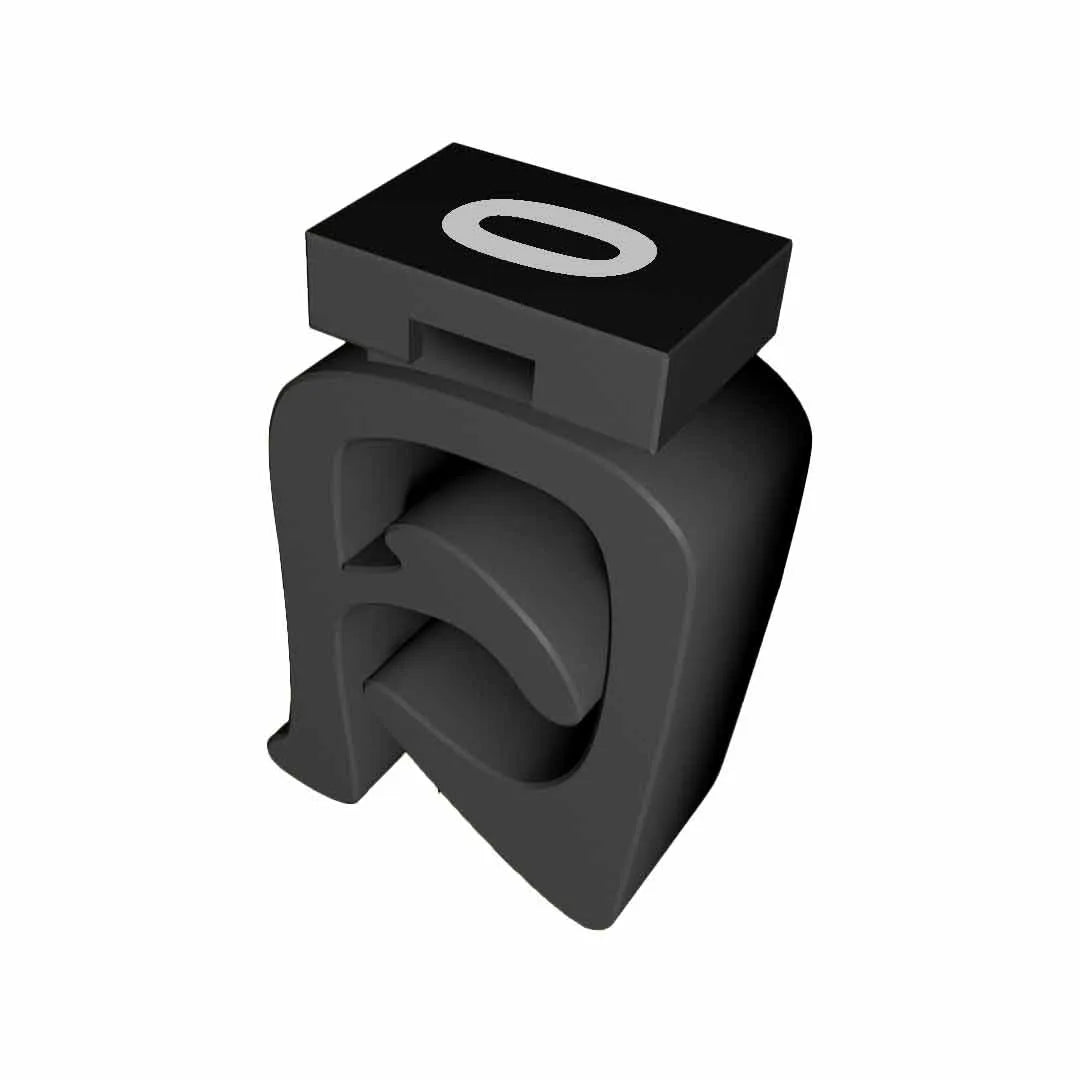 M-FIX O 2.3 SW/WS 0 Señalizador abierto de cable 12-8AWG -0- Negro 250Pz