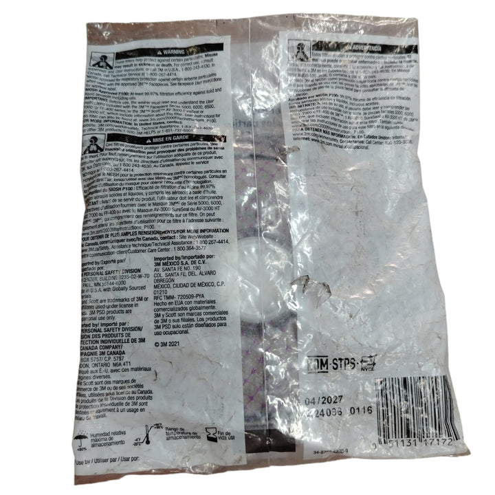 3M 2297 Filtros de repuesto para respirador de partícula