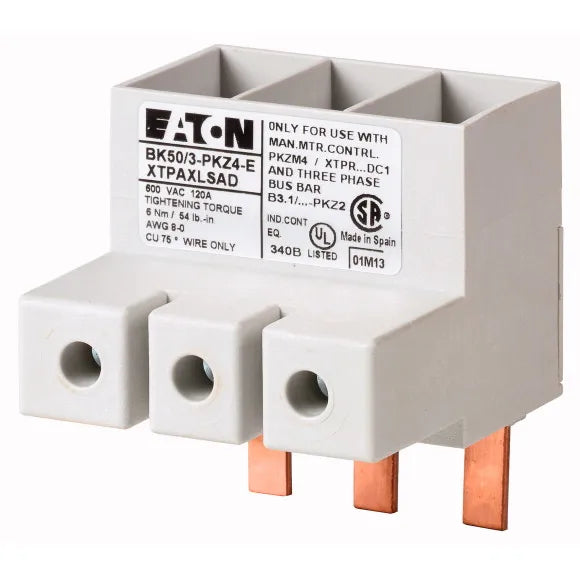 BK50/3-PKZ4-E Extensión de terminales para guardamotor para – PKZM4.