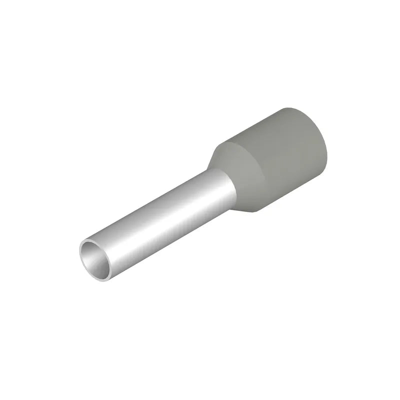 H4,0/20D GR Terminal tipo ferrul aislado 20L 4mm² 12AWG DIN Gris 500PZ