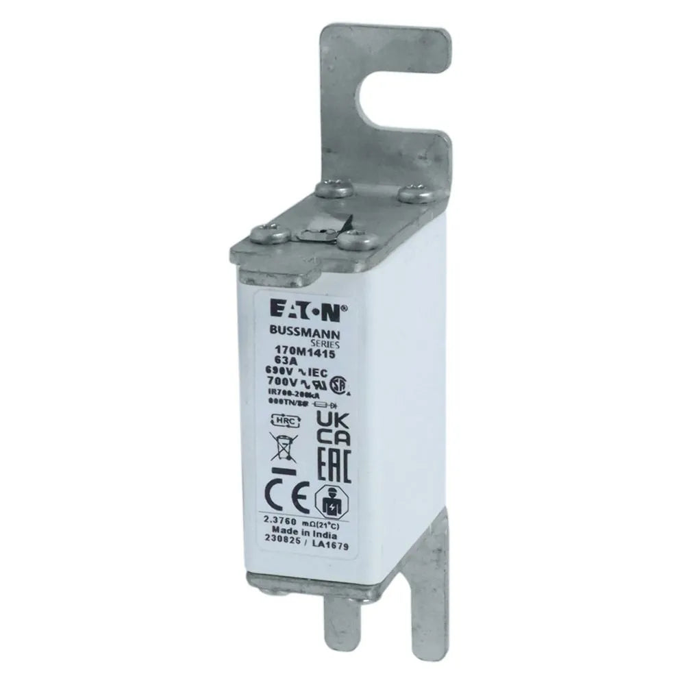 FUSIBLE CUADRADO ACCION RAPIDA TIPO T 000 gR 63A 690V (IEC) 200kA