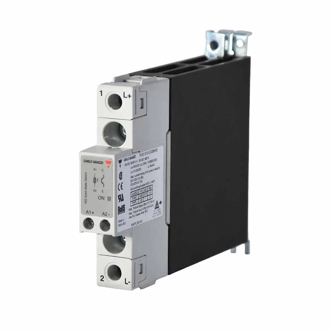 SSR, 1 Fase, 30 A, 600 VAC, 275 VAC, Paso por Cero, Carril DIN, panel, Tornillo