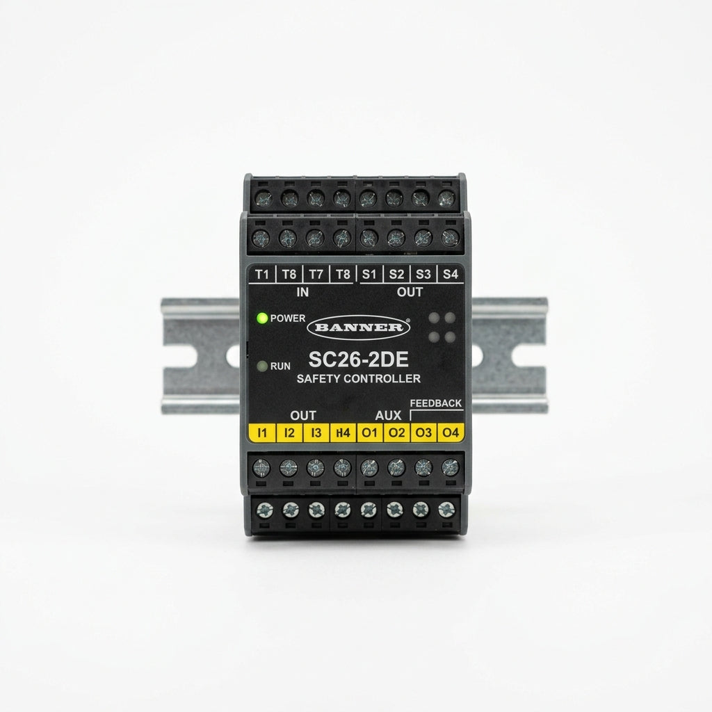 Banner Sc26-2de controlador de seguridad programable