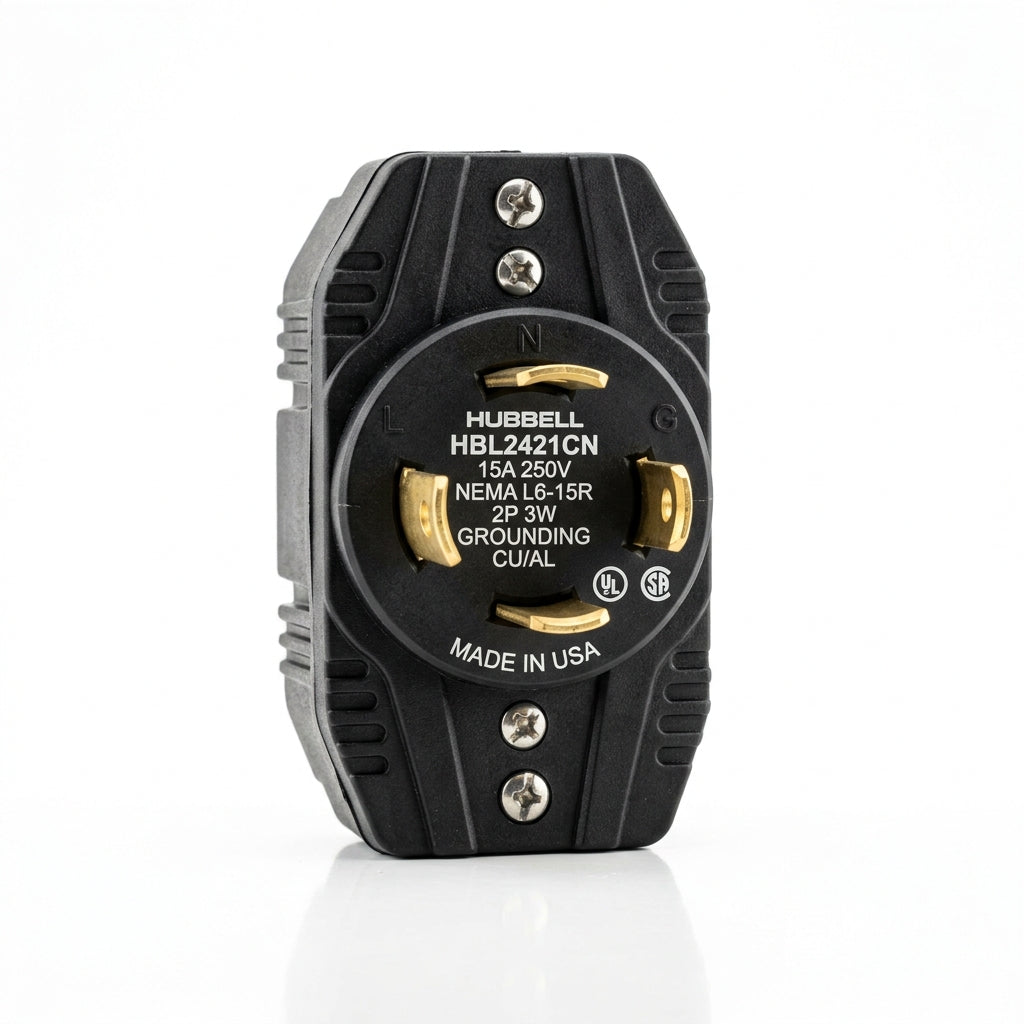 Hubbell HBL2421CN enchufe de bloqueo