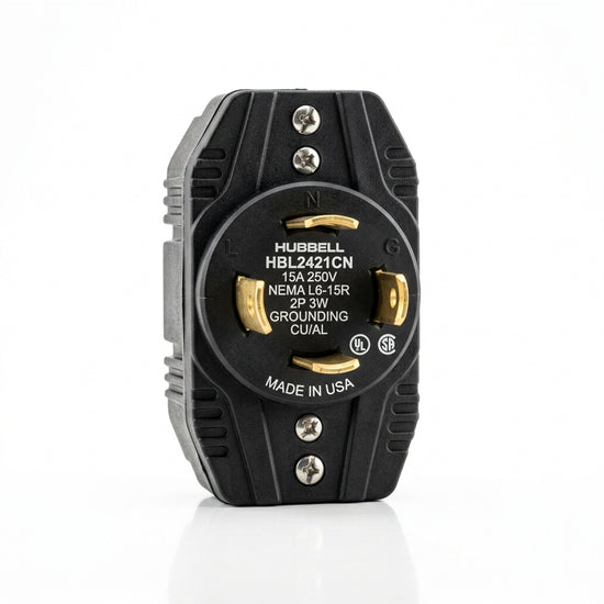 Hubbell HBL2421CN enchufe de bloqueo