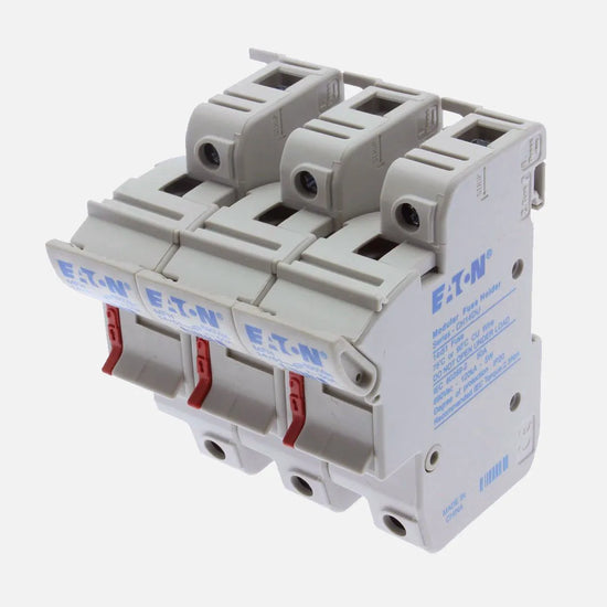 Portafusible modular para fusible 14x51mm 3Polos 50A 690VCA 120kA Riel DIN