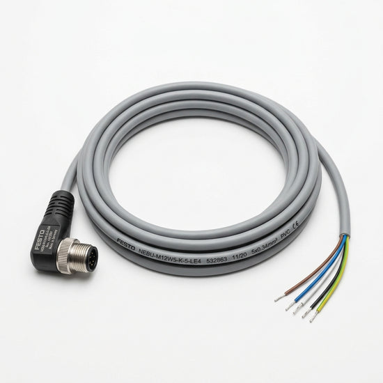 Festo NEBU-M12W5-K-5-LE4 Cable de conexión