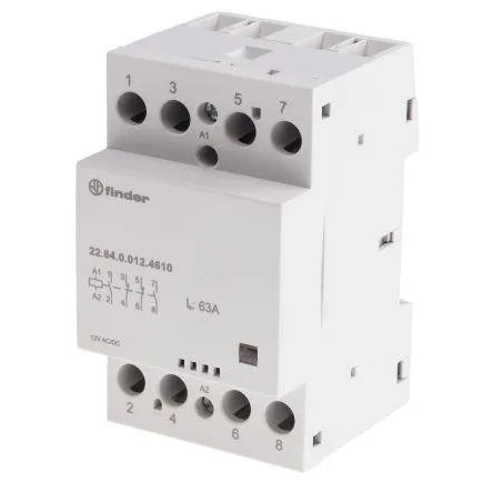 Contactor modular 120VCA/CD 2NA+2NC AgSn02 63A 400/440VCA IP20