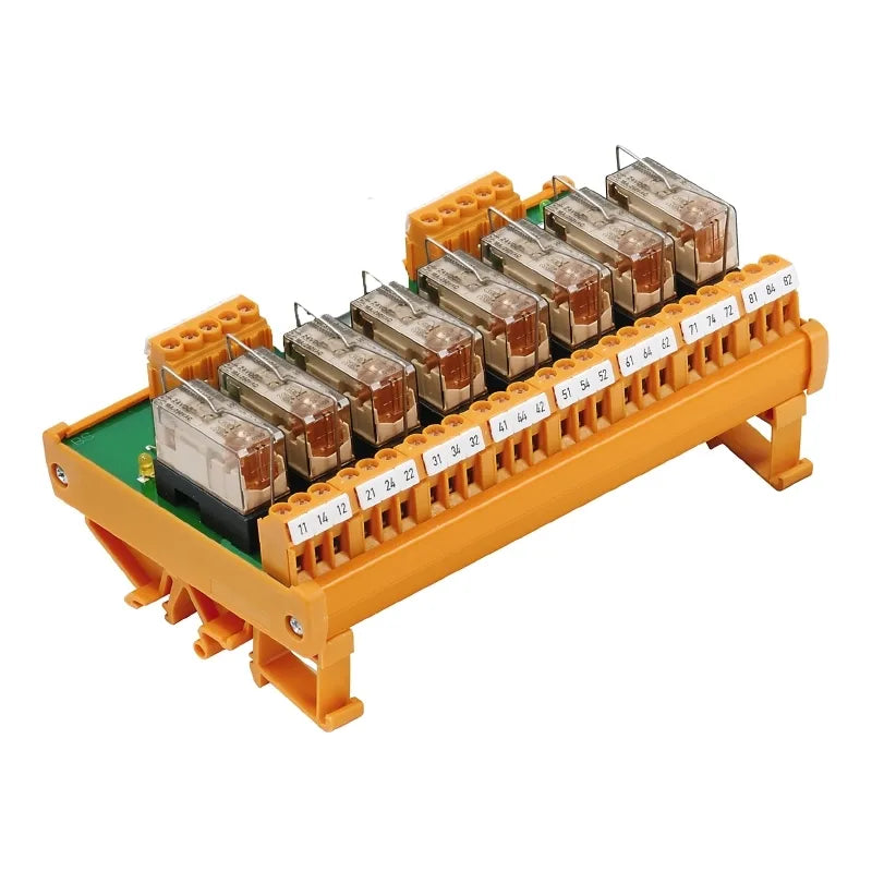 RSM 8R 24VDC LP GEM.- Interfaz con 8 relés 24VCD 1CO 1NA1NC AgNi 6A 250V