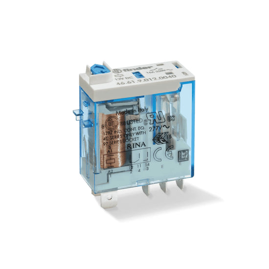 Relevador tipo industrial 5 pines 125VCD 1CO 1NA1NC AgNi 16A 250V