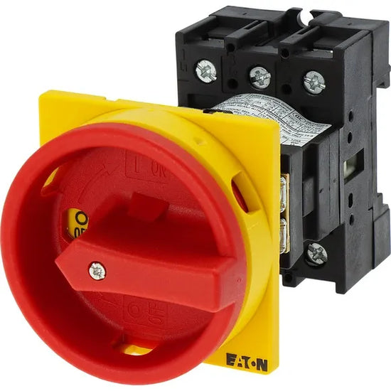 P1-25/V/SVB Interruptor principal Maneta roja 3P 25A montaje riel IP65.