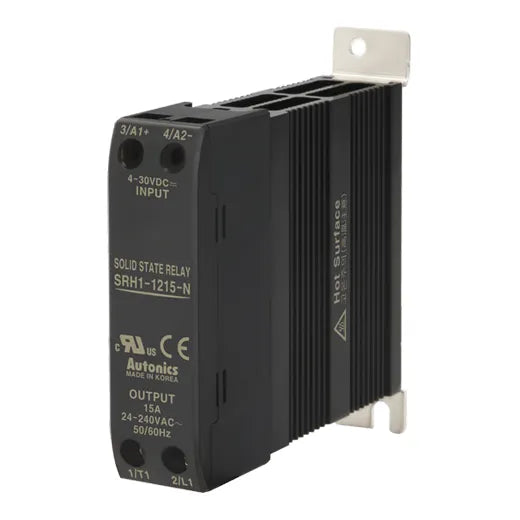 SRH1-1420-N SSR monofásico con disipador 20A Input 4-30VCD Output 48-480VCA