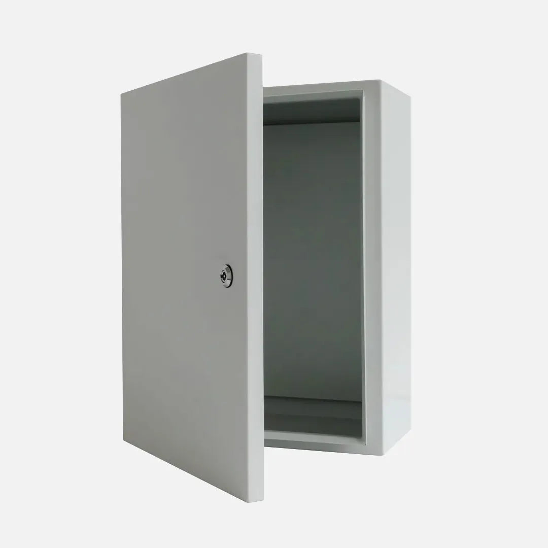 Gabinete mural c/plat. 800Hx600Wx250Dmm Acero carb/galv RAL7035 IP66