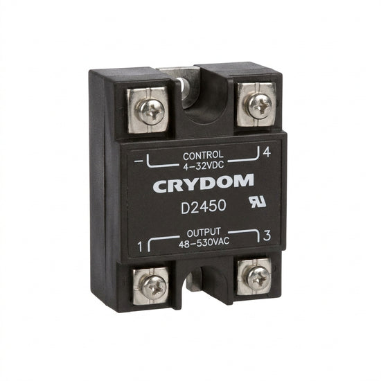 Relevador de estado sólido, control 4-32VDC, salida 48-530VAC CRYDOM