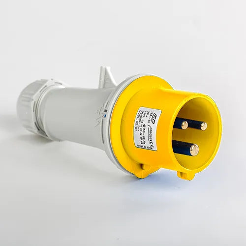 Clavija aérea 16A 2P+T 120VCA 4h Amarillo IP44