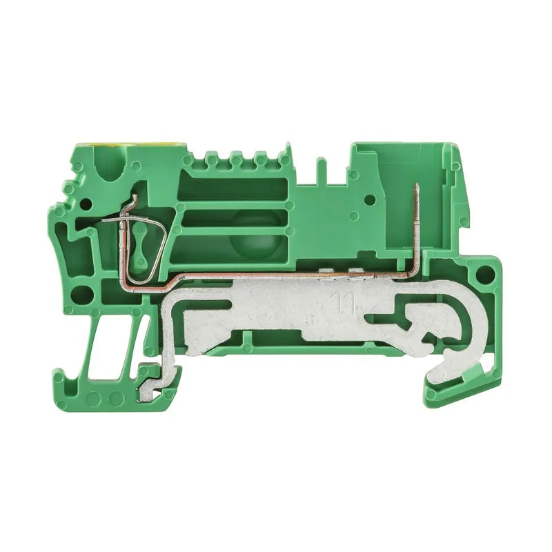 ZTPE 2.5/2AN/1 Clema PE, Plug 2.5mm² 26-12AWG 800VCA Verde-Amarillo