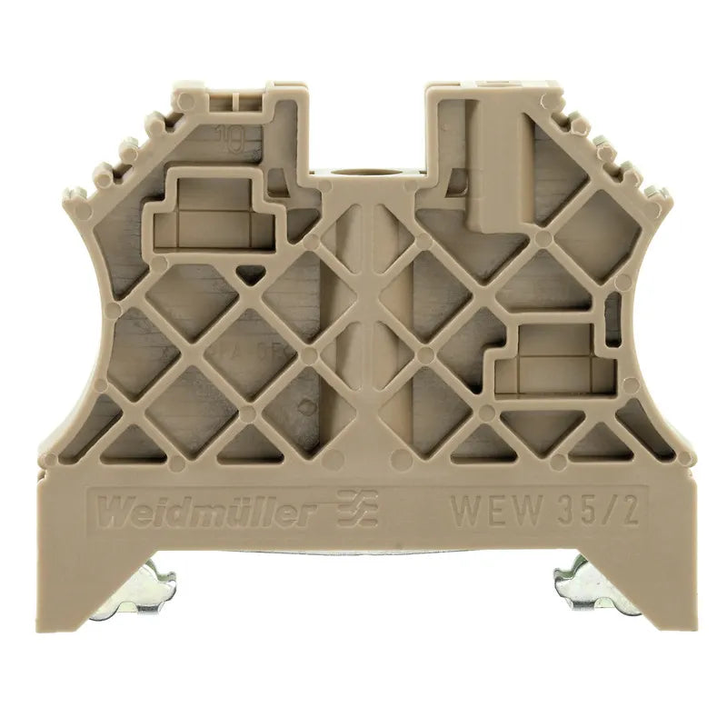 WEW 35/2 Tope final para montarse en Riel DIN TS 35 Color beige