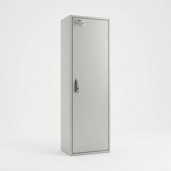 NEO Armario de acero galvanizado 2000Hx600Wx500Dmm 1 puerta IP54 RAL7035
