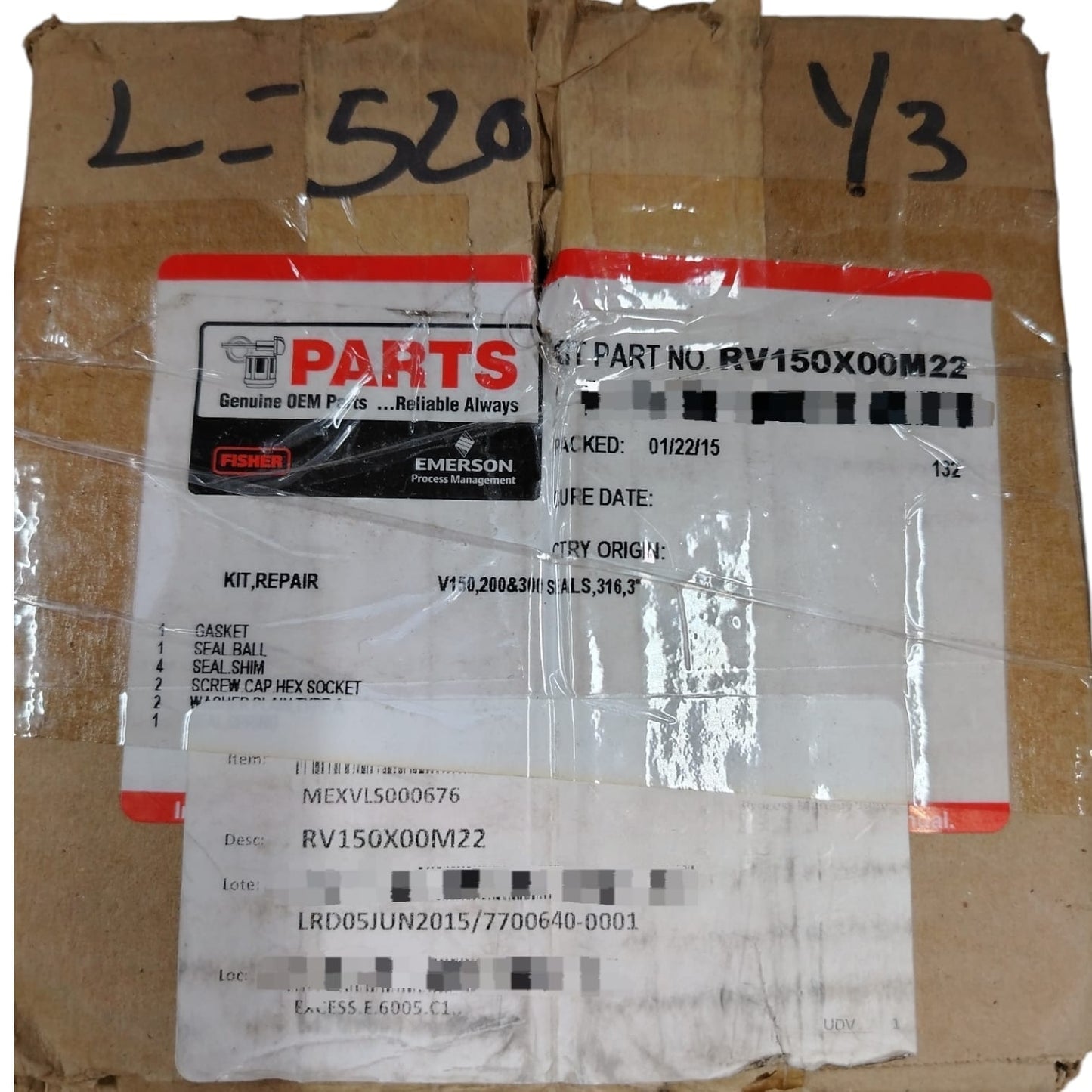 EMERSON FISHER RV150X00M22 Kit