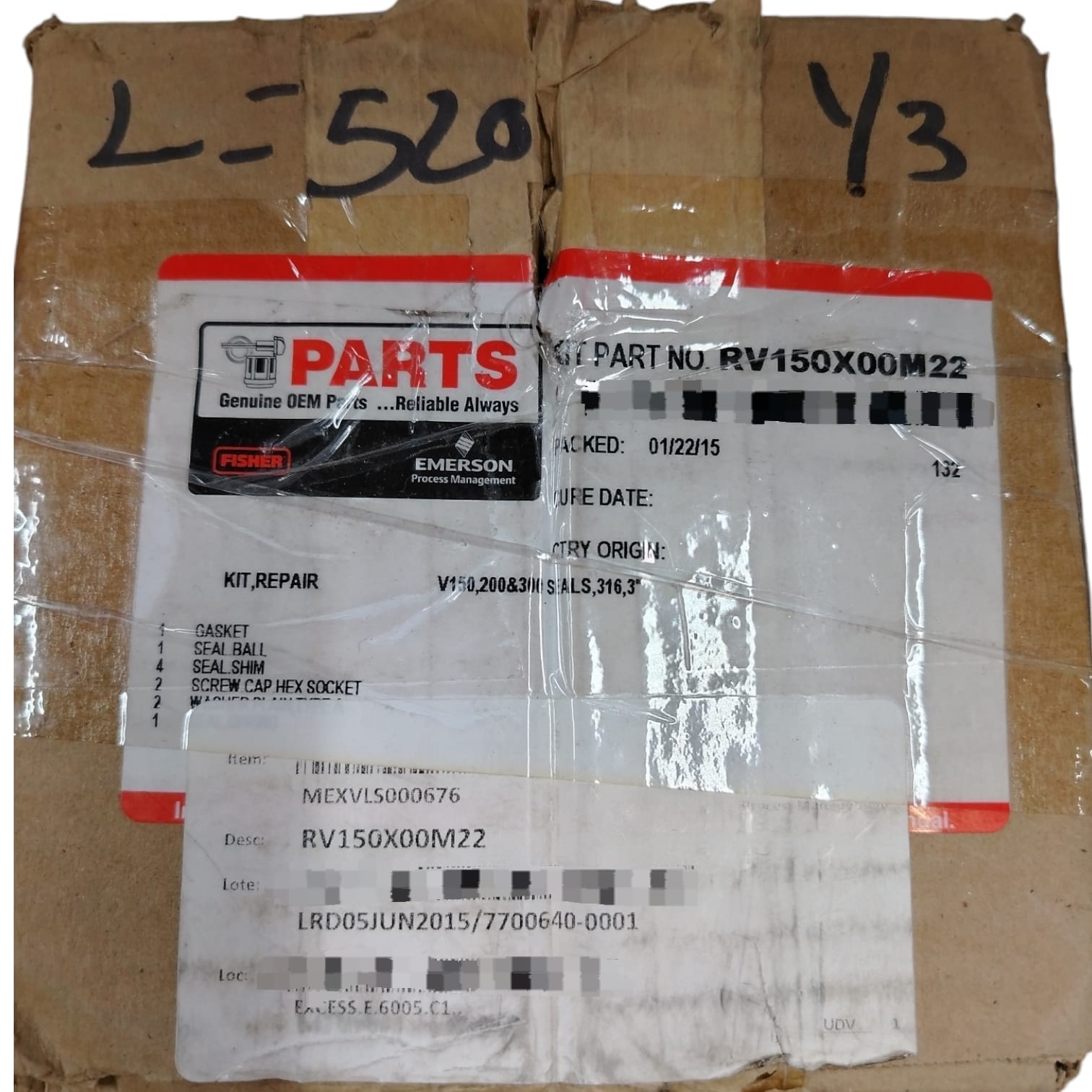 EMERSON FISHER RV150X00M22 Kit