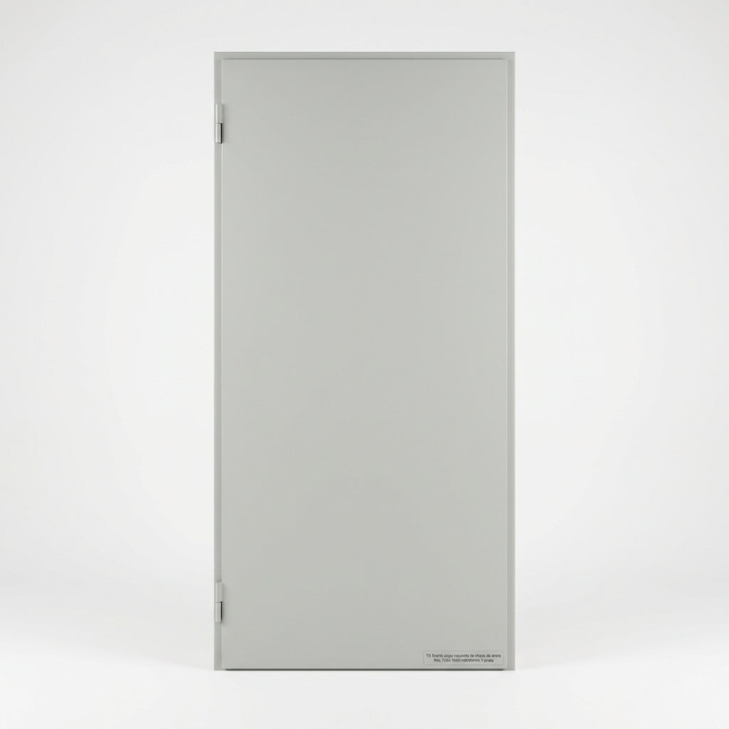 TS Puerta ciega izquierda de chapa de acero RAL 7035 1800Hx600Wmm 1 pieza
