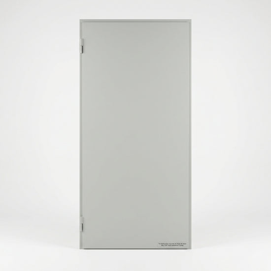 TS Puerta ciega izquierda de chapa de acero RAL 7035 1800Hx600Wmm 1 pieza