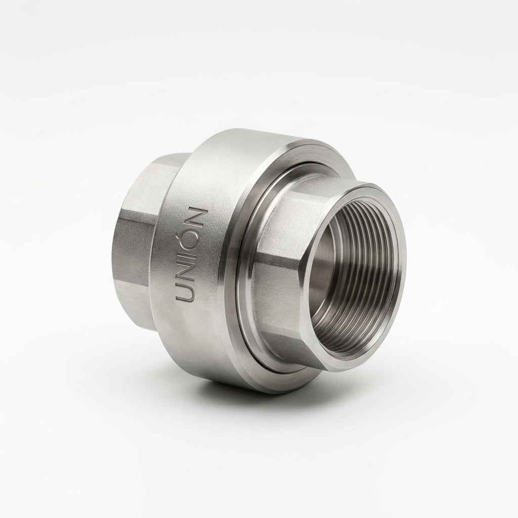 BIND SS-810-6 Unión recta inoxidable, 1/2 pulg OD
