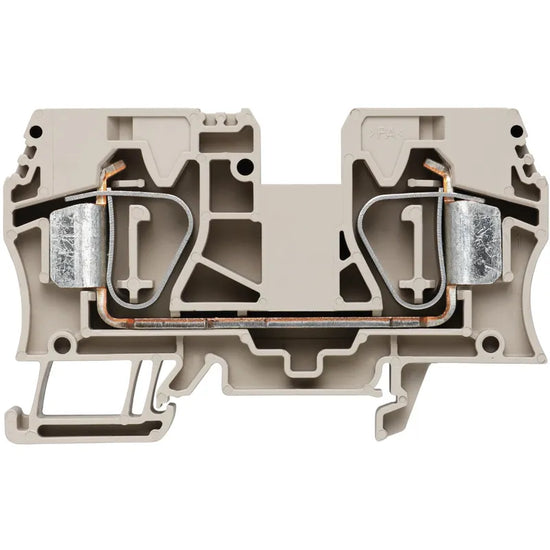 ZDU 16 Clema de paso 2 conexiones 16mm² 14-4AWG 76A 1000VCA Beige