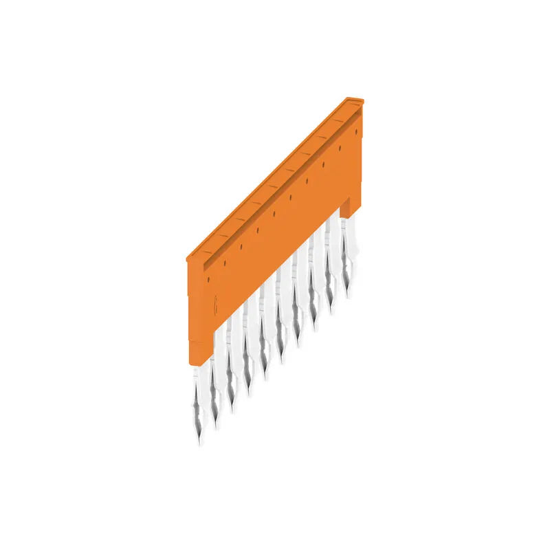 ZQV 6N/10 Puente de conexionado transversal enchufable 10 polos 41A naranja