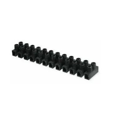 CPB313N Regletas de conexión atornillada 12 polos 16mm² 6AWG 450VCA Negro
