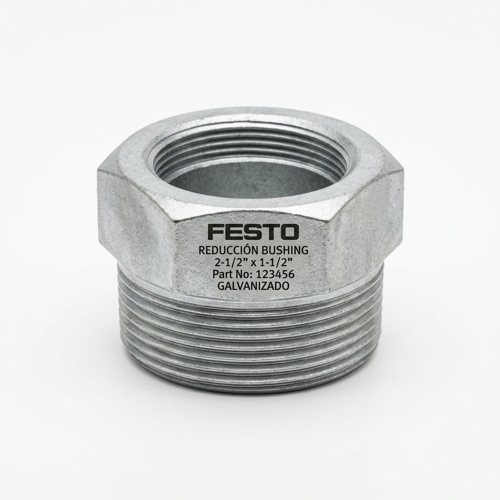 FESTO Reducción bushing 2-1/2" * 1-1/2", Galvanizado