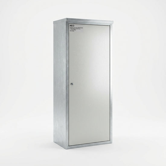 NEO Armario de acero galvanizado 1800Hx800Wx600Dmm 1 puerta IP54 RAL7035
