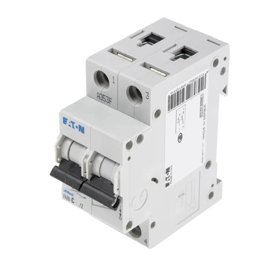 FAZ6-C1/2 Interruptor termomagnético miniatura MCB 2P 1A 10kA Curva C