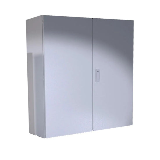 DM Gabinete mural de chapa de acero 2P 1200Hx1200Wx400Dmm RAL7035 IP54 NEMA 12