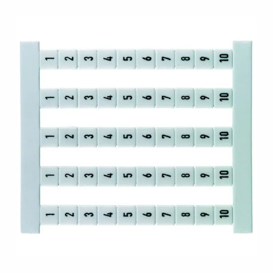 DEK 6 FSZ 11-20 Etiquetas para clema 5Hx6Wmm 11-20 xlinea Vertical 50Pz