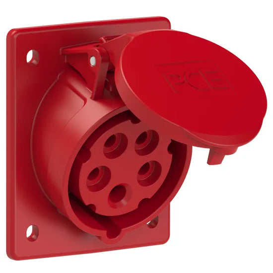 3303 Base empotrar 3P+N+T 6H 16A 400V IP44 Rojo