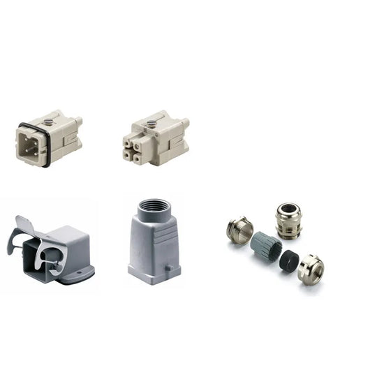HDC-KIT-HA 03.302 M KIT RockStar Salida superior 3P+PE 16A 400V Grupo1 Base acod