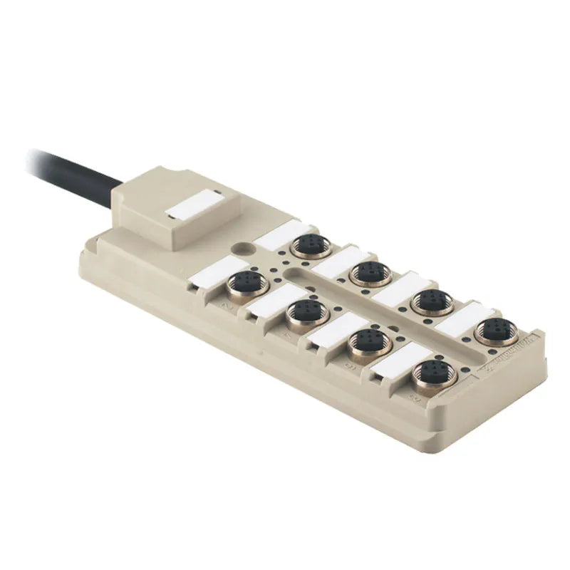 SAI-8-F 5P NPN-PNP 5M Distribuidor pasivo NPN-PNP con 8 sockets M12 5P 5mt IP68
