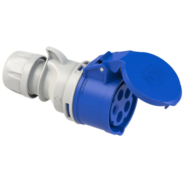 2206 Base aerea 3P+N+T 9H 32A 230V IP44 Azul