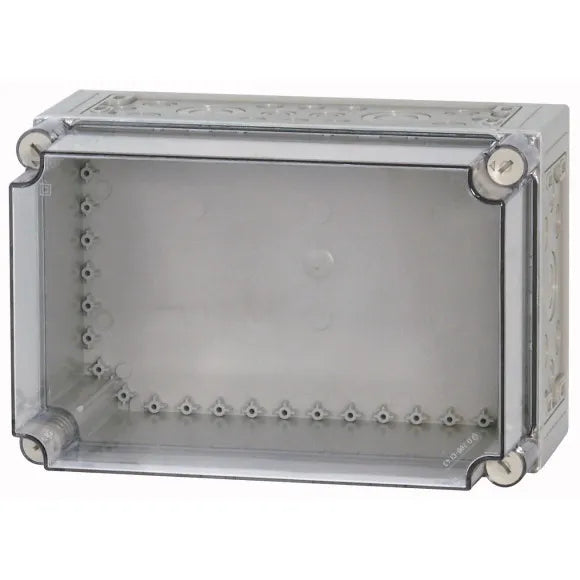 CI43E-200 Caja con tapa transparente y perforaciones 375Hx250Wx225D IP65