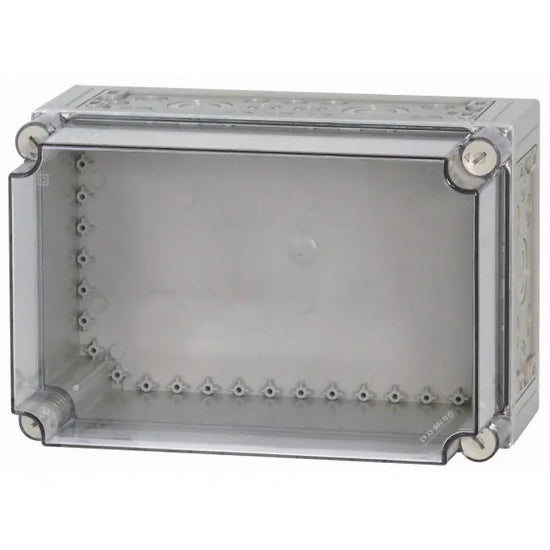 CI43E-200 Caja con tapa transparente y perforaciones 375Hx250Wx225D IP65