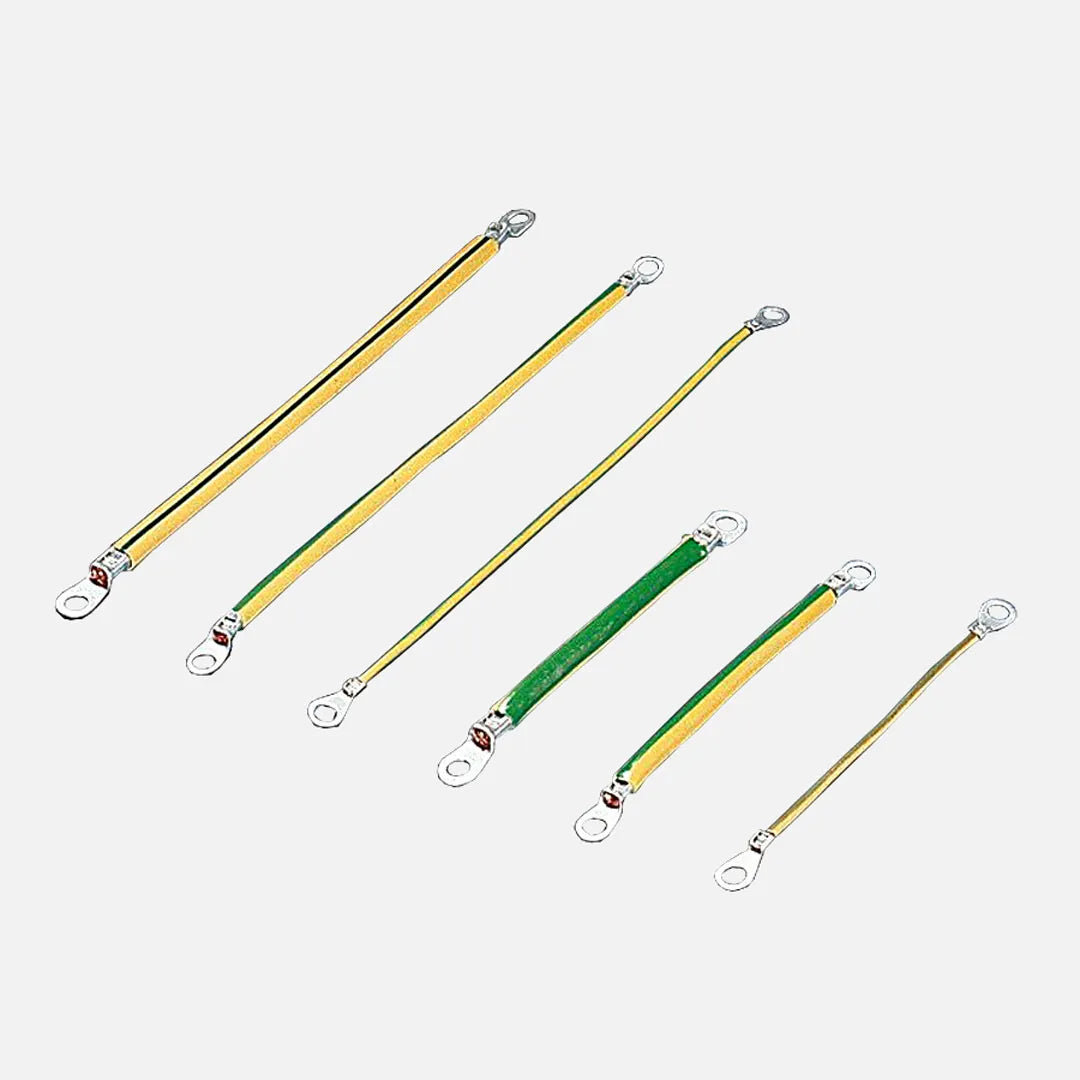 SZ Trenza plana de puesta a tierra M8-M8 16mm². Longitud 300mm 5 piezas