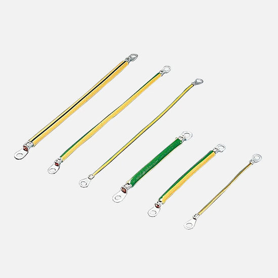 SZ Trenza plana de puesta a tierra M8-M8 16mm². Longitud 300mm 5 piezas