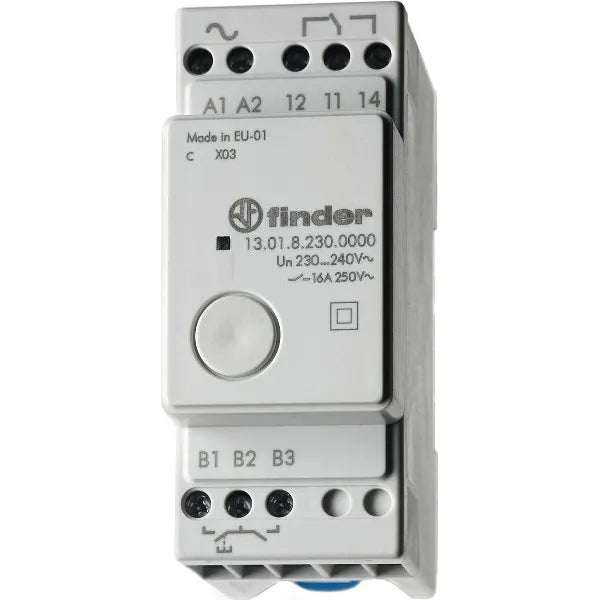 Telerruptor electrónico Biestable o monoestable 230VCA 1CO 16A 250V Riel DIN