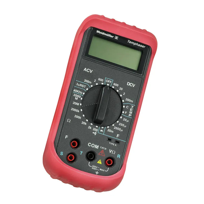 TEMPHASER Multímetro digital 0.2-600V 0.2-2000 MO 20-20mF 10-40 kHz -20-750 °C