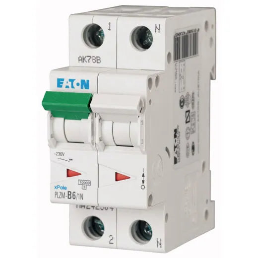 PLZM-B6/1N-MW Xpole Interruptor termomagnético (ITM) 1P+N 6A 10kA Curva B
