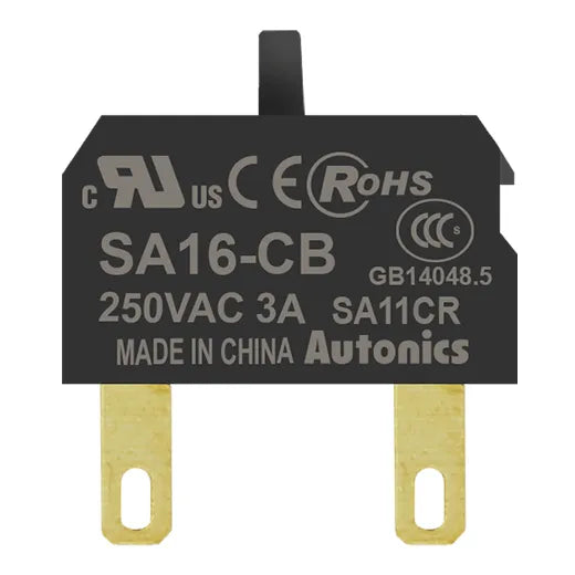 SA16-CB Block de contacto singular NC 3A 250VCA para botonería 16mm